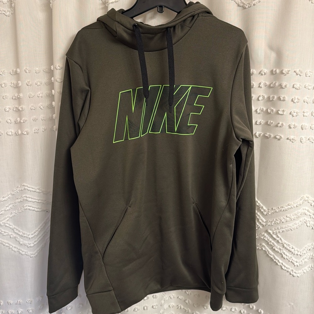 Excellent Nike Hoodie Olive Green -S/M